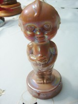 Joe St. Clair beige Carnival Glass Angel Kewpie Figurine , 5&quot; tall[paperwght] - £58.72 GBP