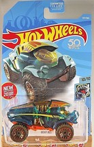 2018 Hot Wheels #137 Street Beasts 10/10 BEAT ALL Green-Orange w/Copper Beadloc - £5.86 GBP