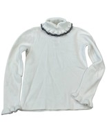 Jacadi Girls White Turtleneck Sweater Size 6 - $454.28 MXN