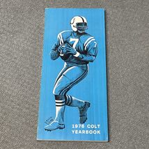 Vintage NFL 1976 Baltimore Colts Media Guide Football Press Book Radio T... - $9.89