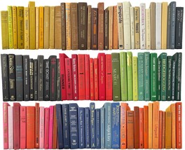Lot of 5 REAL Hardcover Books Home Decor Prop Set Shelf Staging by Colors - $167.43 MXN+