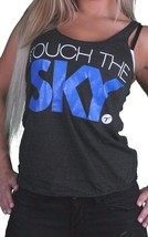 Tits Toque El Cielo Negro Azul Racerback Mezcla de Algodón Camiseta sin Mangas - £10.06 GBP