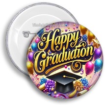Graduation BUTTON Class of 2025 Congrats Graduate Pinback Pin Back - $2.99