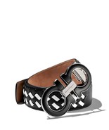 Ferragamo Men&#39;s Gancini Woven Leather Belt - 150th Anniversary Exclusive... - £304.45 GBP
