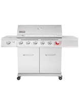 Royal Gourmet 6 Burner Stainless Steel Propane Gas Grill Sear and Side B... - $309.46