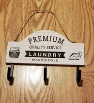 Premium Quality Service Laundry Wash &amp; Fold Wall Hook Gift Idea New - £10.29 GBP