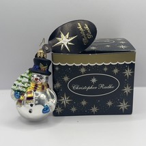 Christopher Radko Roly Raleigh Gem Snowman Christmas Ornament 2007 w/ Tag & Box - $39.59