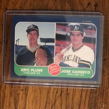 Jose Canseco Rookie 1986 Fleer Baseball Card (032) - £7.07 GBP