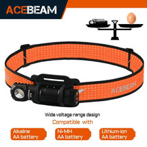 ACEBEAM H16 Super Lightweight Headlamp AA battery LED Right Angle Light ... - $30.38