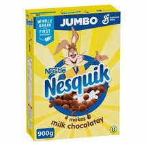 Jumbo Size Box of Nestlé Nesquik Chocolate Cereal, 900 g/ 32 oz - Free Shipping - £20.40 GBP