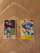 2 Chris Spielman Football Cards Detroit Lions 1990 1991 Oscar Mayer Police... - £7.78 GBP