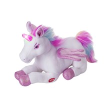 Unicorn Stuffed Animal With Flapping Wings - Musical Plush Unicorn Toy With Magi - £33.32 GBP