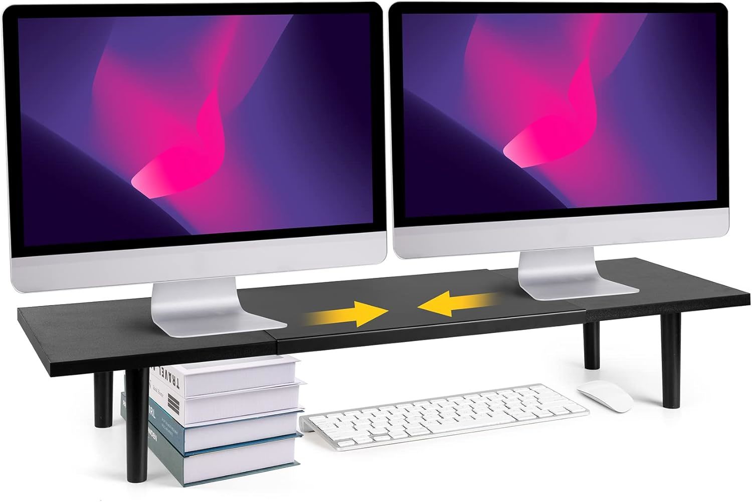 Desk Shelf Organizer Riser Stand For Computer, Laptop, Pc, Printer, And ... - $37.99