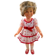 Vtg Shirley Temple Doll Stand Up And Cheer 1972 Ideal 16 in Red Polka Do... - $37.55