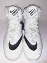 New Nike Force Savage Mens Size US 18 EU 52.5 Football Cleats Black White Sports - $99.88