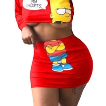 Bart Simpson Handmade Two Piece Skirt Set - $37.16