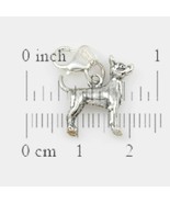 Chihuahua Dog Charm 3 Dimensional Solid Sterling Silver - $65.67 CAD