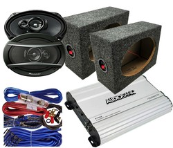 2x Pioneer TS-A6976S 6x9&quot; Speakers + 1500W Amplifier + 2x 6x9&quot; Speaker B... - $282.99