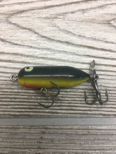 Vintage Heddon TEENY Torpedo Fishing Lure, Approx. 1 1/2&quot; Body. TACKLE B... - $6.92