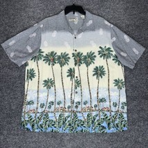 Batck Bay Hawaiian Shirt Mens XL Rayon Palm Trees Pineapple Short Sleeve... - $16.66