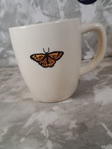 Rae Dunn Artisan Collection Coffee Cup Mug Monarch Butterfly Pink by Magenta - £8.47 GBP