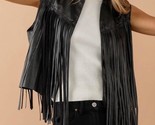 Blue B Wynonna Faux Leather Vest Black - €35,09 EUR