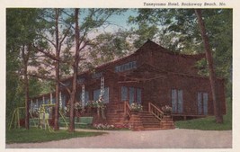 Taneycomo Hotel Rockaway Beach Missouri MO Postcard Vintage Curteich - £2.39 GBP