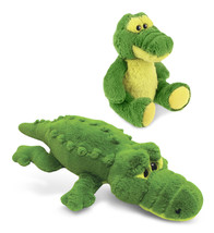 Plush Soft Huggable Green Xl Alligator And Sitting Green Alligator - £60.74 GBP