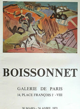 Boissonnet - Originale Exhibition Poster - Manifesto - Parigi - 1971 - Raro - £134.55 GBP