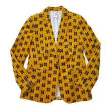 NWT J.Crew Parke Blazer in Yellow Navy Butterfly Corduroy Cotton Jacket 4 - £112.59 GBP