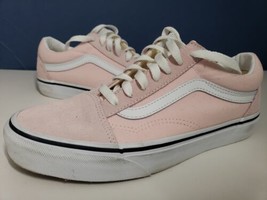 Vans Old School Womens Size 7.5 Pink White Athletic Casual Shoes Sneakers 751505 - £18.17 GBP