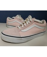 Vans Old School Womens Size 7.5 Pink White Athletic Casual Shoes Sneaker... - £18.17 GBP