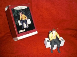 Vintage 1995 Hallmark Star Trek Captain James T Kirk Christmas Ornament Box New - £10.21 GBP