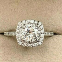 3.40Ct Diamanti Finti Anniversario Fidanzamento Solitario Ring Argento Sterling - £138.73 GBP