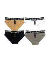 Women&#39;s 12 Pack Classic Cotton Soft Stretch Colorful Sport Athletic Briefs - $30.99