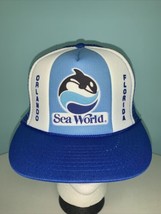 Rare VTG SEA WORLD Orlando Florida 1992 Trucker Mesh Snapback Hat Cap 90s Whale - £11.15 GBP