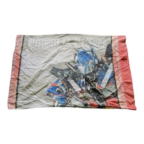 Primary image for Vintage Hasbro Transformers Twin Bed Pillowcase Autobot Nuace Reversible Case