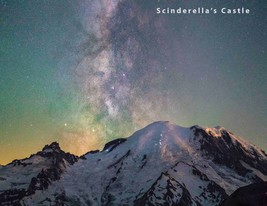 Milky Way Mount Rainier Washington Photo Picture Print 4X6,5X7, 8X10, 8.5X11 - £7.02 GBP+