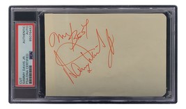 Sammy Davis Jr Signed Slabbed Rat Pack Cut Signature PSA/DNA 85076492 - $484.98