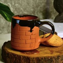 Sowpeace Handmade Pottery Clay Mug of Happiness Serveware made of Terracotta, by - £23.18 GBP