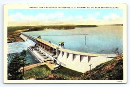 Postcard Bagnell Dam Lake of Ozards Near Springfield Missouri MO c.1953 - £3.54 GBP