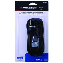 Monster Just Hook It Up 12 Ft. L Stereo Plug Cable Awg - £17.29 GBP