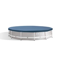 Intex 28031E N/AA 12 ft. Metal Frame Above Ground Pool Cover, 1 Pack, Blue - £22.13 GBP