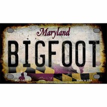 Bigfoot Maryland Novelty Mini Metal License Plate - £11.76 GBP