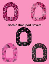 Omnipod Cover Pink Gothic Style Theme Style Pack of 5 - $12.99