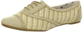 Not Rated Oxford Women&#39;s Flat Sandals Beige Size 6.5 US - £32.99 GBP