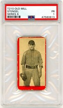 1910 T210 Old Mill Series 6 Casey Stengel Rookie PSA 1 P1245 - £9,567.55 GBP