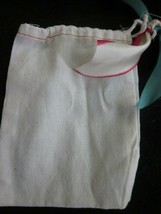Unbranded Linen Draw String Drawstring Cream Color Reusable Jewelry Dust Bag - $5.99