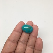 17 cts Natural Oval Shape Flat Bottom Chrysocolla Cabochon From Mexico, CC73 - £6.30 GBP