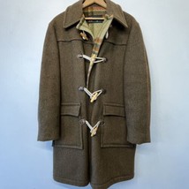 McGregor Coat size 38 Brown Wool Vintage Toggle Button 1960s Talon Zip CJ - $99.95